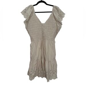 GAP Cream Eyelet Dress